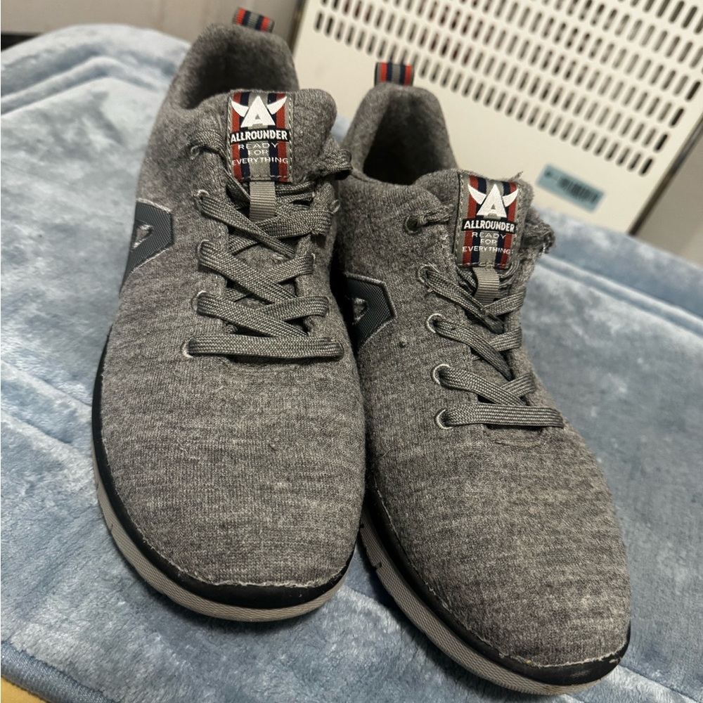 Mephisto Gray Wool Men's Sneakers Allrounder